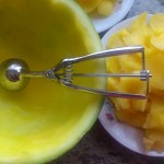 Wydrążony arbuz  żółty