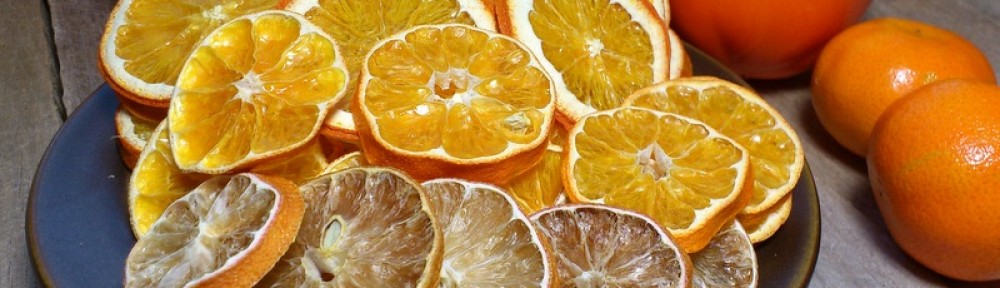 Suszone cytrusy - mandarynki, pomarańcze, cytryny